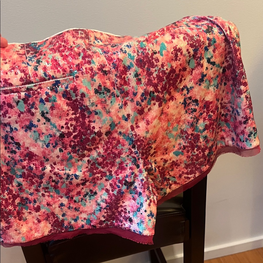 Colorful Abstract Print Skirt